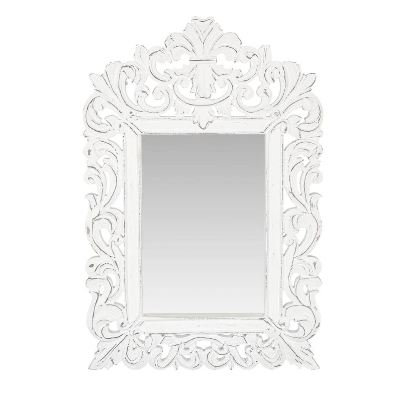 Columbus Small Mirror 60x90x2.5cm-White Antique