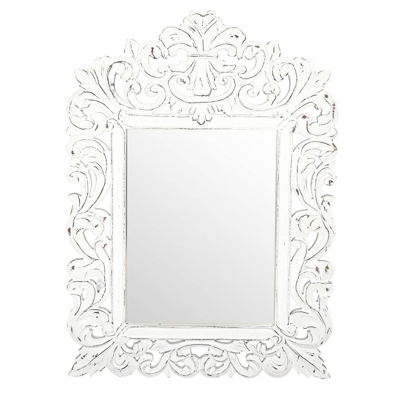 Columbus Large Mirror 80x110x2.5cm-white Antique