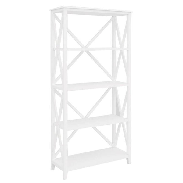 Hampton Bookcase With 4 Shelfves 100x40x200cm-Wht