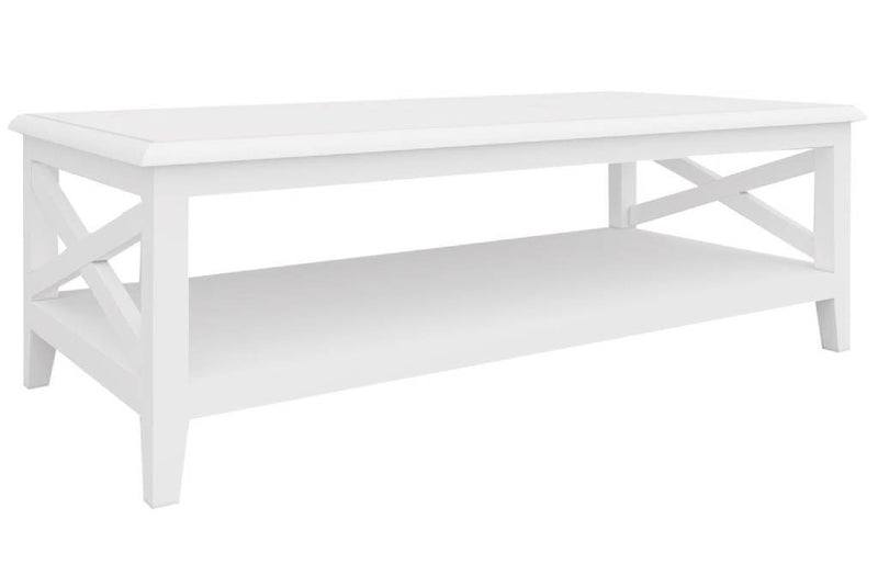 Hampton Rect Coffee Table 120x60x40cm-White