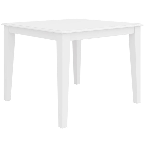 Hampton Dining Table 100x100x77cm-White Sqr