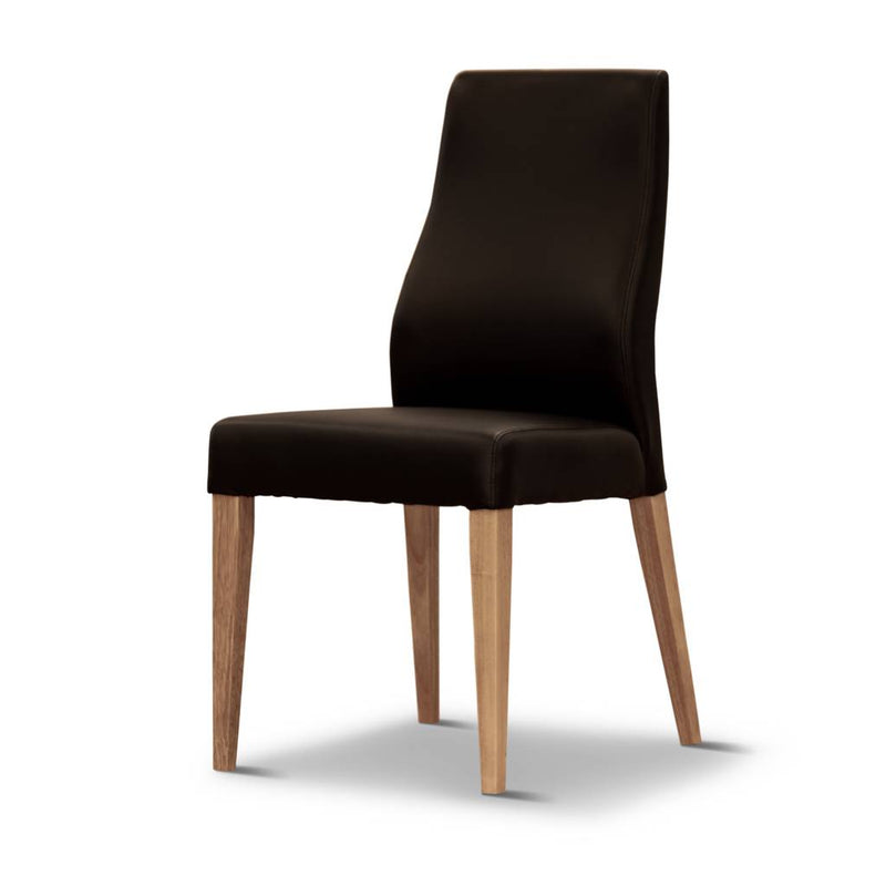 Highland Dining Chair Pu 46x62x97cm Black