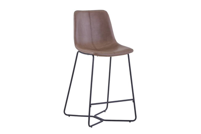 Stanwell Bar Chair 43x69x97cm Metal Legs-Brown