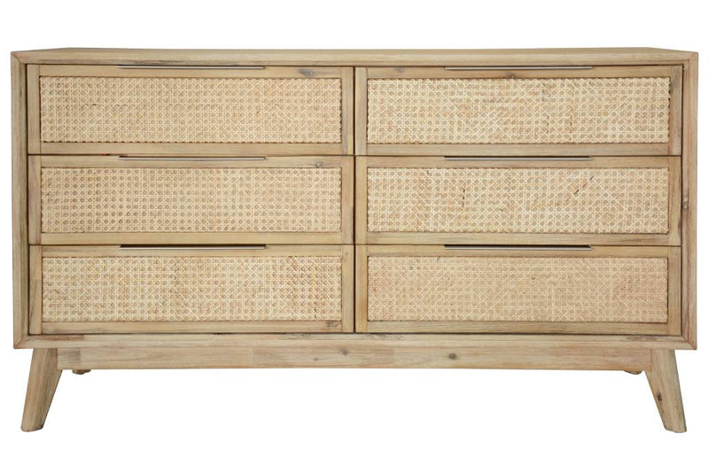 Malmo Dresser 140x45x82cm-brushed Smoke