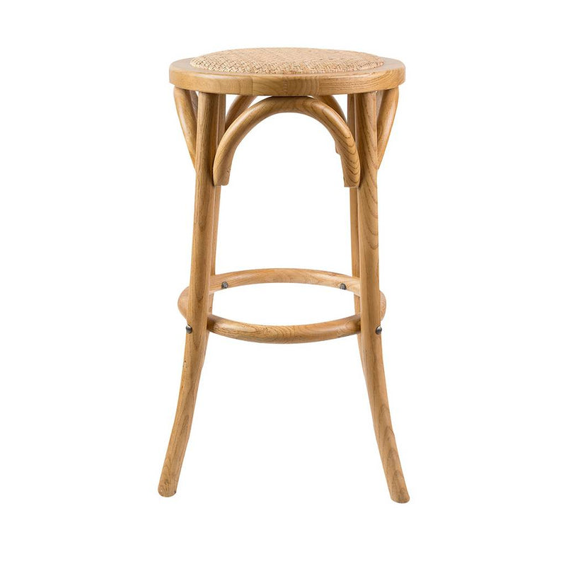 Cafe Kitchen Stool 39 Dia X 66cm-Oak