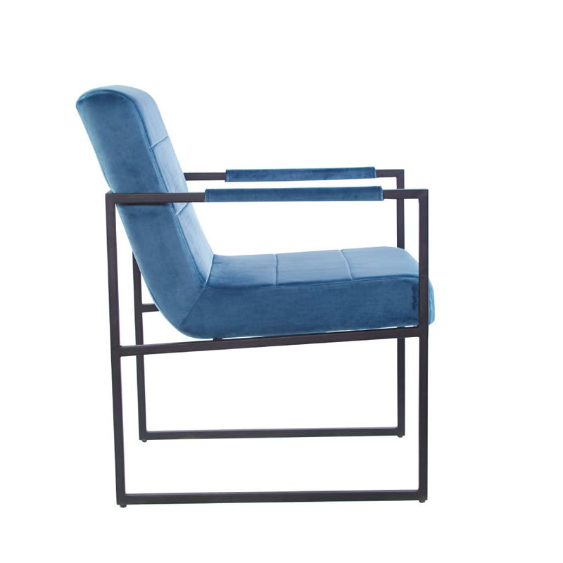 Conrad Velvet Dining Chair 75x57x92-Blue