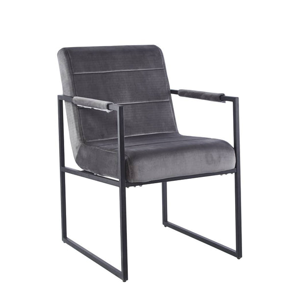 Conrad Velvet Dining Chair 75x57x92-Grey