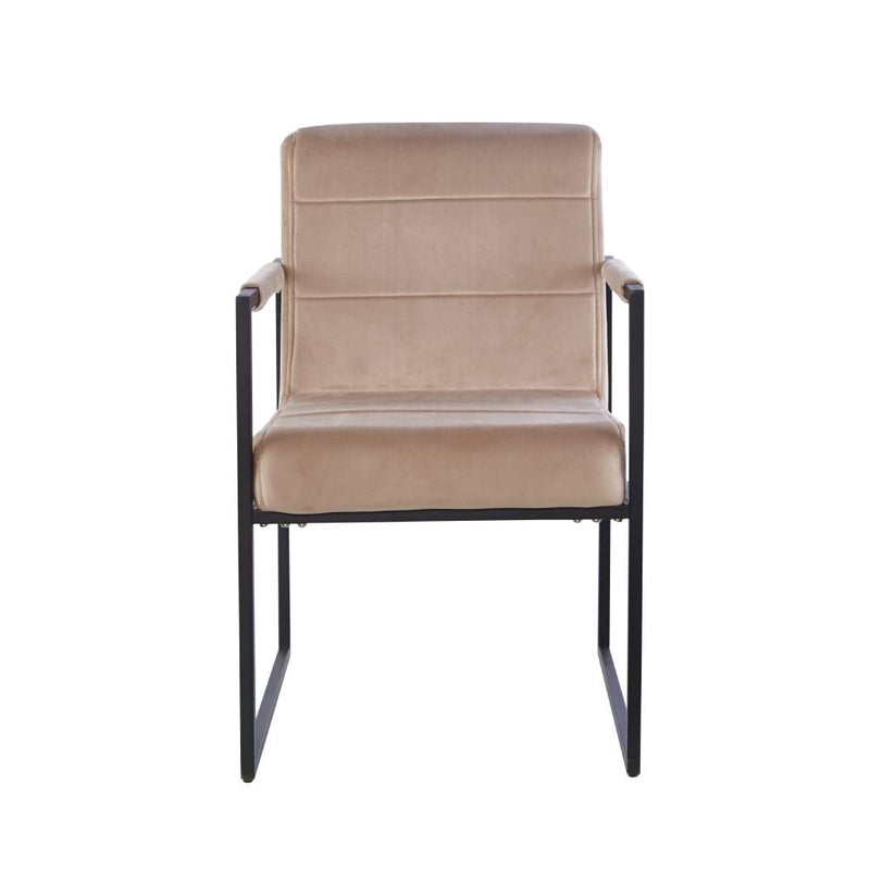 Conrad Velvet Dining Chair 75x57x92-Beige