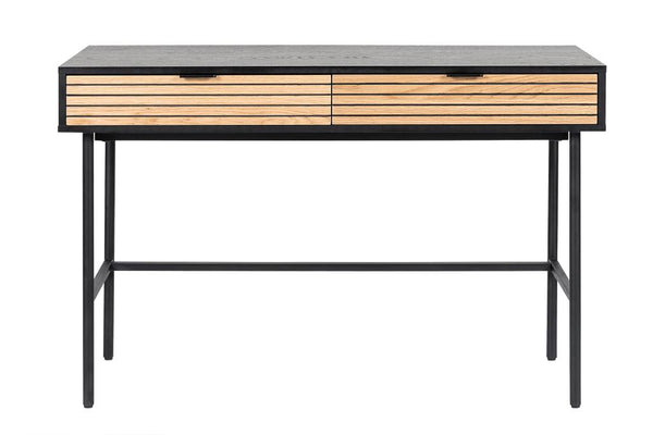 Line Work Desk 120x50x80cm-Oak/Black