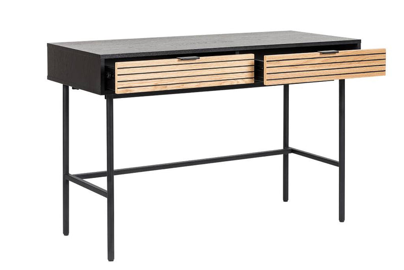 Line Work Desk 120x50x80cm-Oak/Black