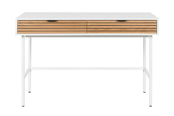 Line Work Desk 120x50x80cm-Oak/White