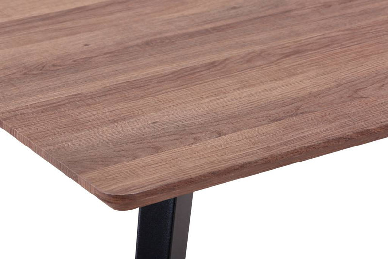 Reyes Dining Table 160x90x76cm-oak/san Blk Leg