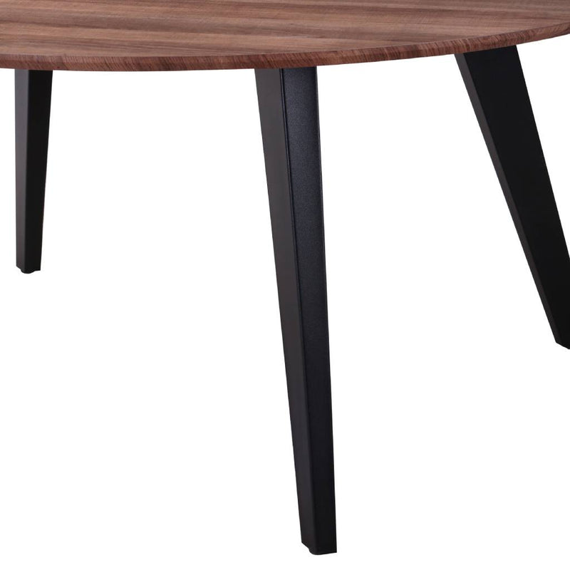 Reyes Dining Table Dia.120x76cm-oak/san Blk Leg