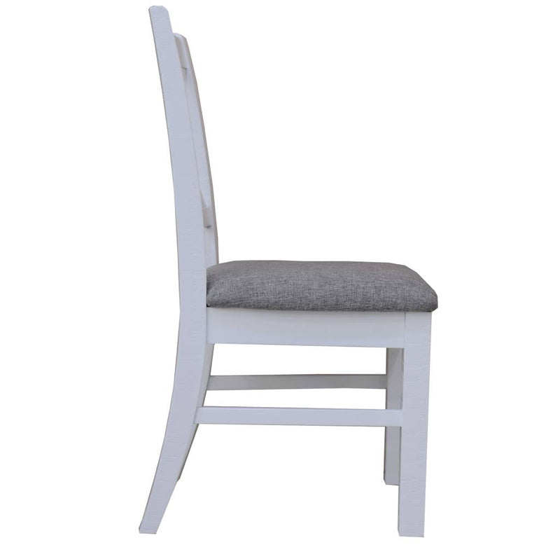 Sahara Fab Dining Chair 46x56x98cm-Choc/Wht