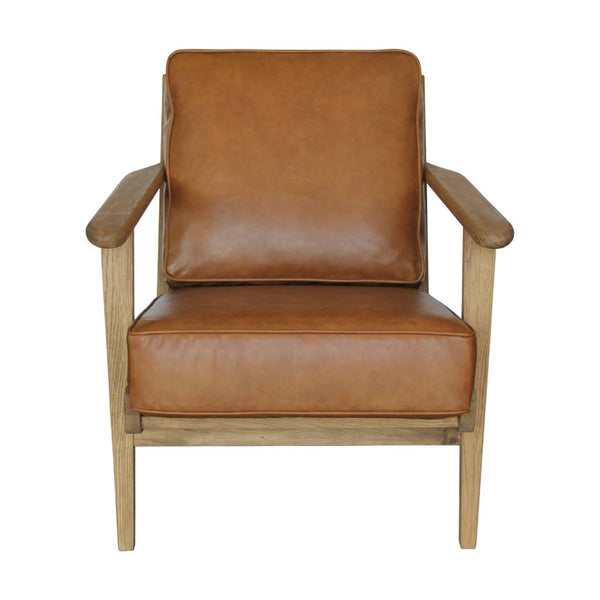 Rocco Pu Arm Chair 71x90x73.5cm-Tan