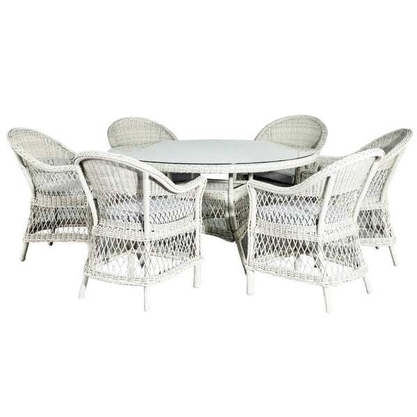 Madrid Outdoor Dining Set 7pc Living Setting